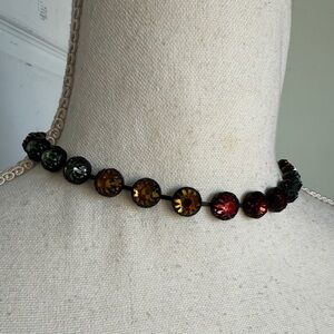Multicolored Stones and Metal Chic Necklace by Zara